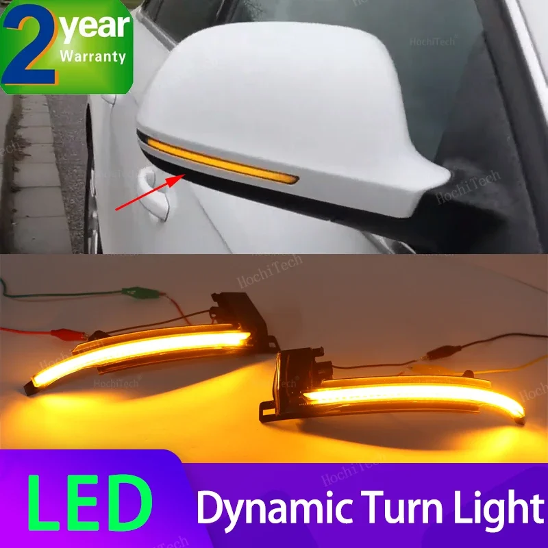 Dynamic Blinker Mirror Light for Audi A4 A5 S4 S5 B8 A6 S6 C6 A8 S8 Q3 SQ3 A3 8P A 4 5 6 8 Sline LED Turn Signal Side Indicator