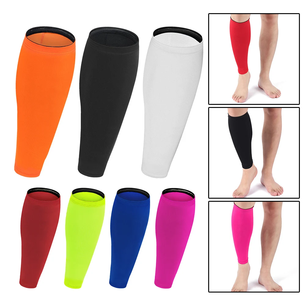 

A Pair Sport Compression Calf Sleeves Footless Compression Socks Men Women Footless Calves Compression Sleeves Varicose Veins