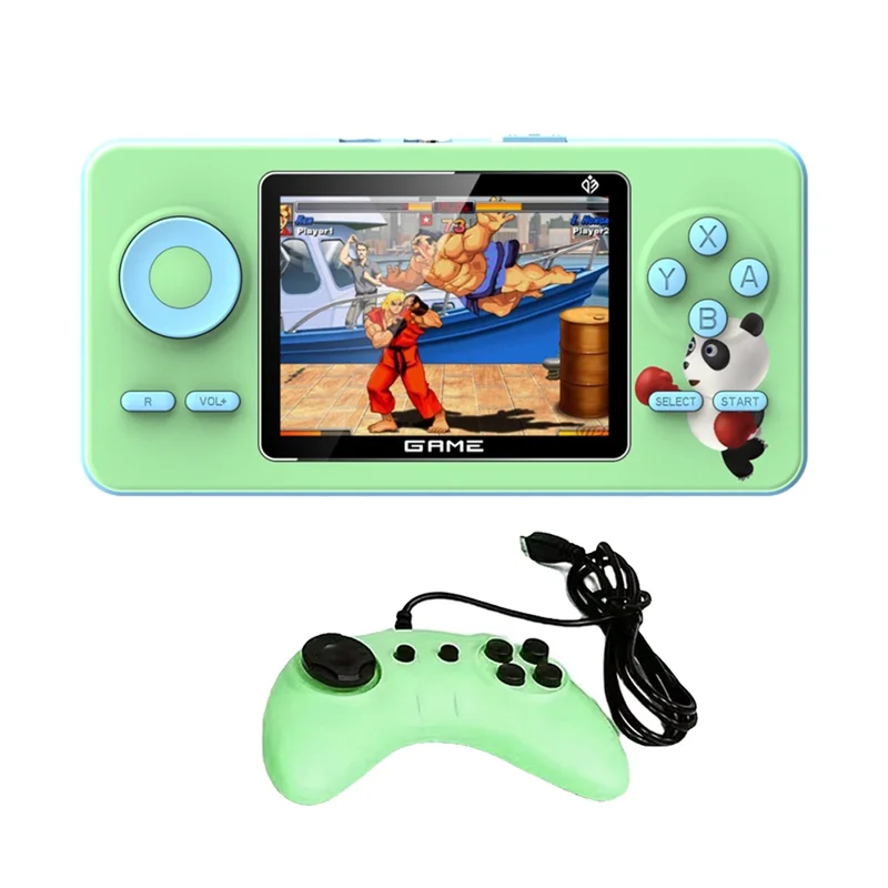 520 Games Video Game Console Retro Game Controller 2.4-Inch Screen Handheld Game Player Two-Person Mode (C)