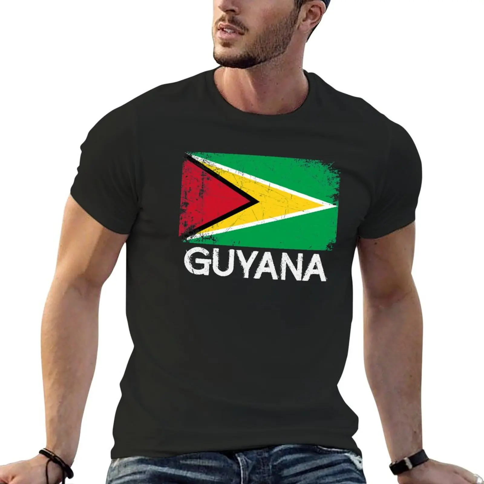 Guyanese Flag Design | Vintage Made In Guyana Gift T-Shirt graphic t shirts graphic shirts anime stuff mens t shirts