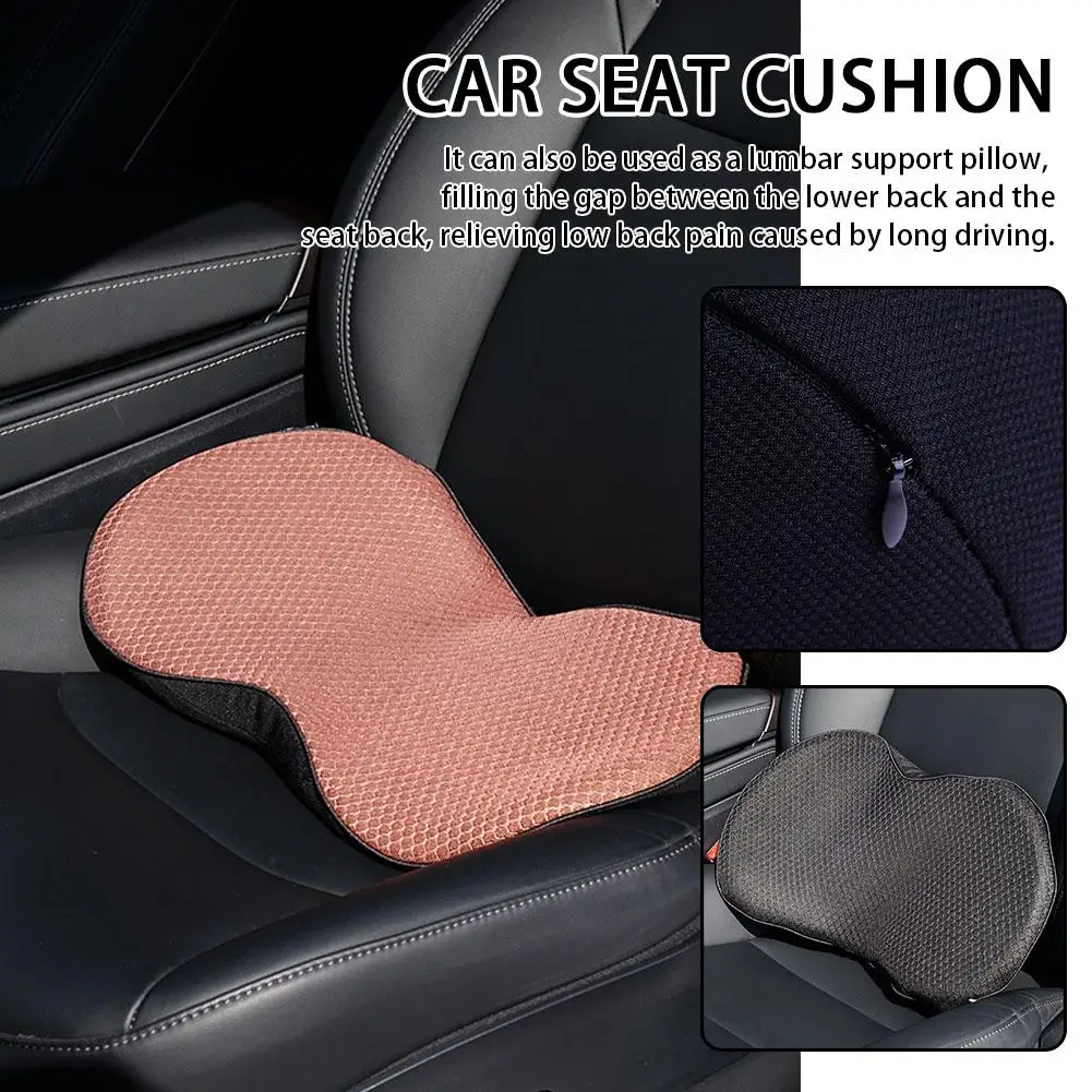 Mini Car Seat Cushion With Increased Height Butt Cushion For All Seasons Driving Cushion Car Cushion Small Waist Cushion R3I4