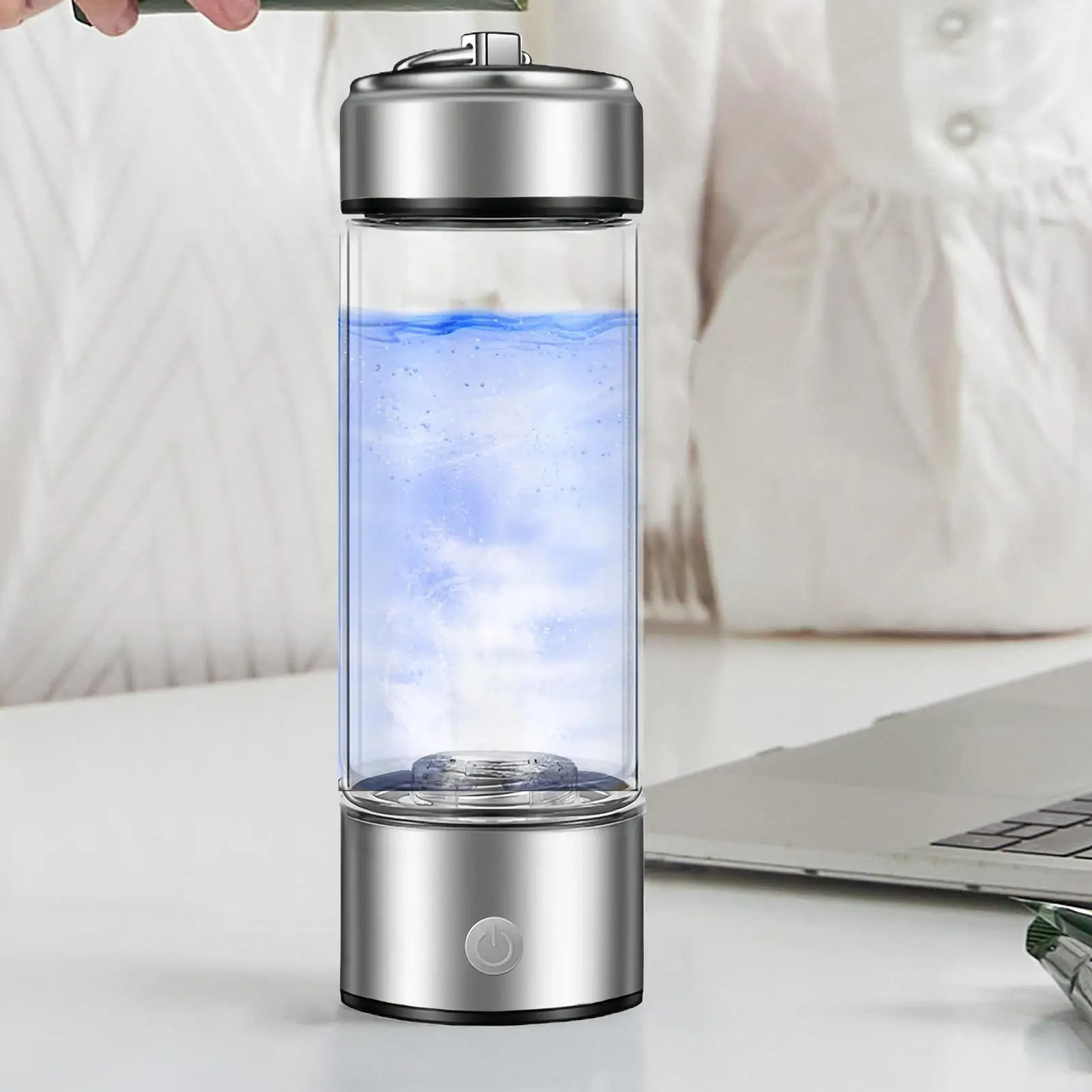 

420ml Hydrogen-Rich Water Cup Portable Hydrogenated Water Bottle Alkaline Maker Rechargeable Antioxidan Hydrogen Water Generator