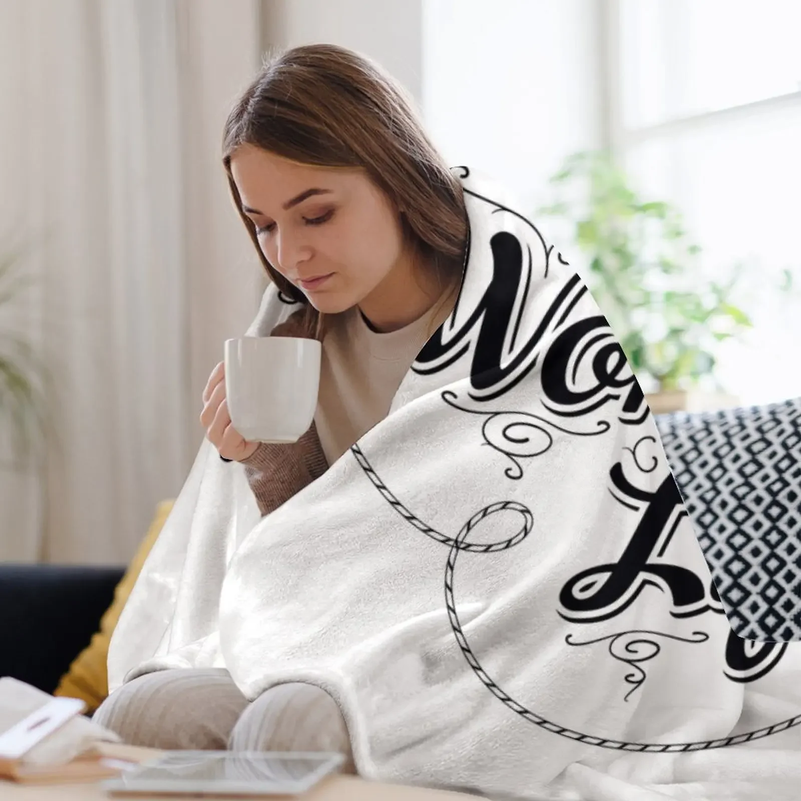 إنها حياة رائعة - بطانية رمي العنوان أنيمي أريكة سرير مخصص بطانيات سرير ناعمة