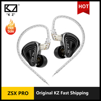 KZ ZSX Pro 5BA 1DD Hybrid Drive 10mm Dynamic Drive Unit Earphones HIFI Music Earbuds Game Sport Headsets 2PIN Cable