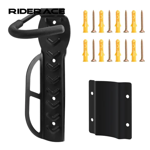 Imagen 1 del producto Soporte de pared para bicicleta, soporte para neumáticos de bicicleta de montaña MTB, soporte de acero para Ciclismo de Carretera, colgador de almacenamiento, caballete montado con gancho
