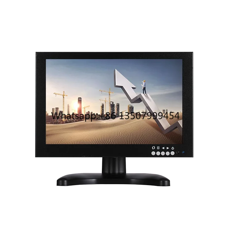 12 Inch Square IPS LED PC Monitor with VGA DVI RCA AV Inputs 1024x768 60Hz 4:3 Aspect Ratio 99% SRGB New Desktop Business Use