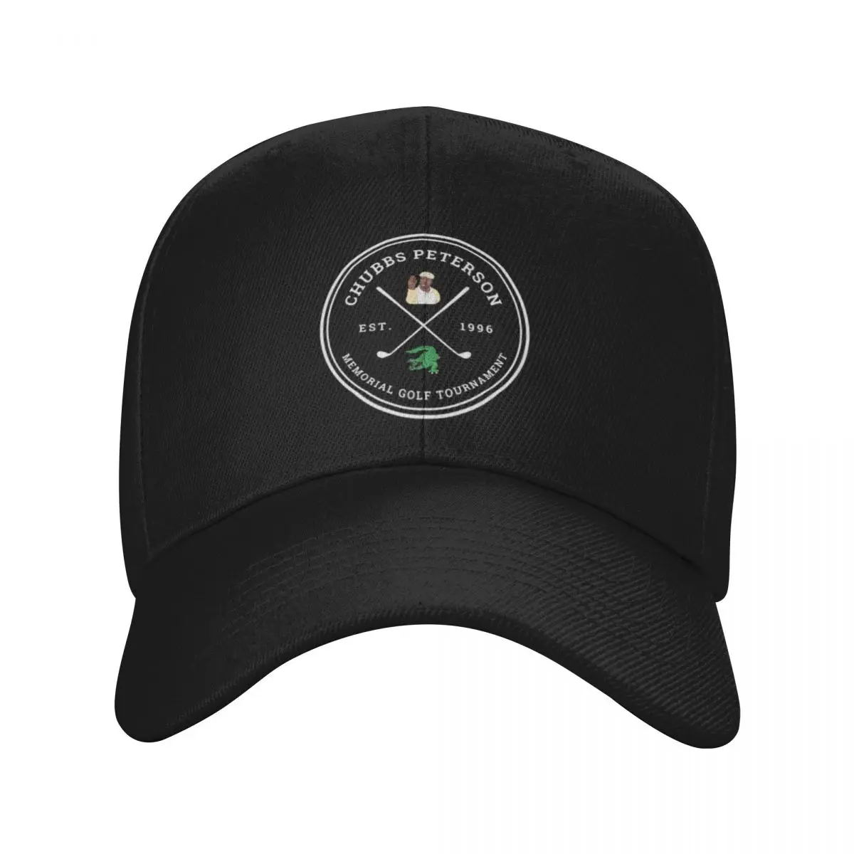 Fashion Chubbs Peterson Memorial Golf Tournament Est 1996 baseball cap Denim Curved-Brim Hat Black Cap