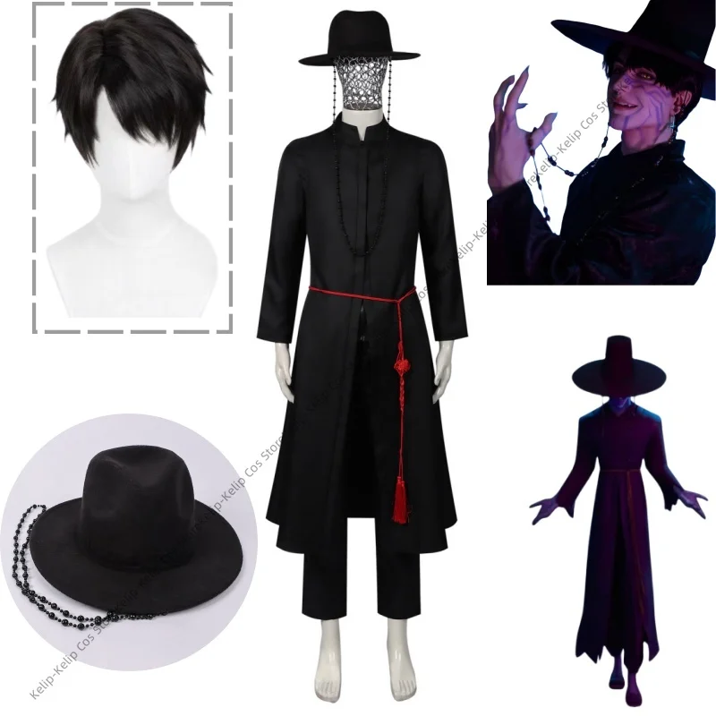 

Anime Movie Demon Hunter Saja Boy Jinu Cosplay Costume Wig Kpop Group Singing Korea Style Man Suit Hat Halloween Party Women Men