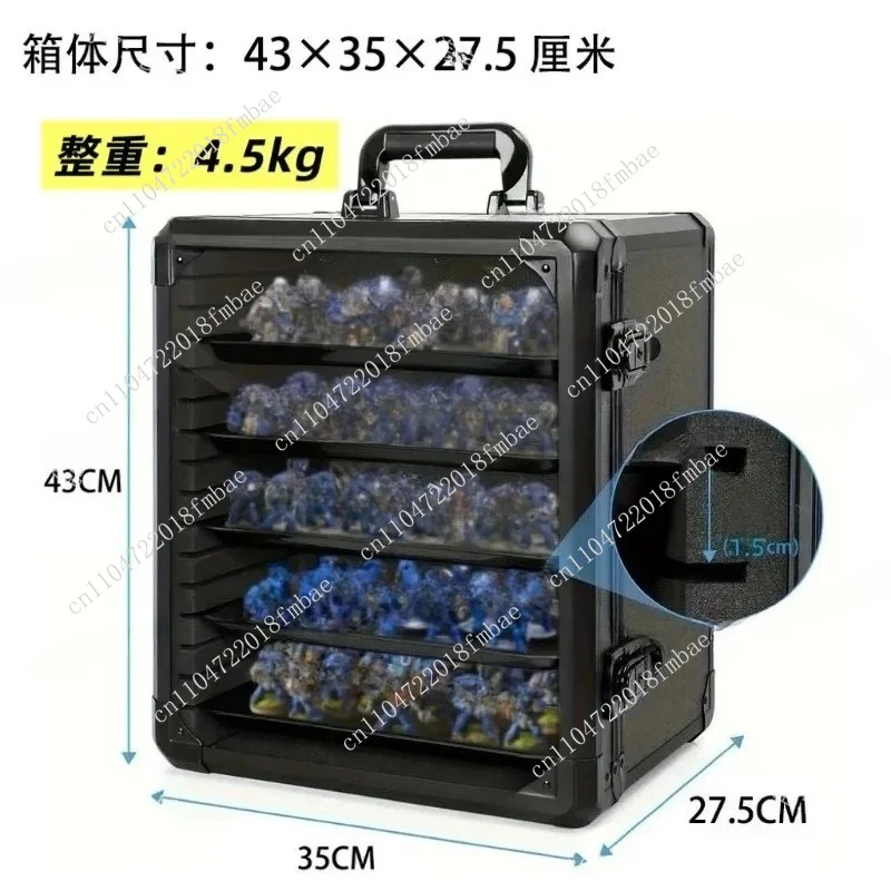 Aluminum Alloy Transportation Box, Suitable for War-hammer/soldier/board Game Storage Box, Miniature Model Storage Box