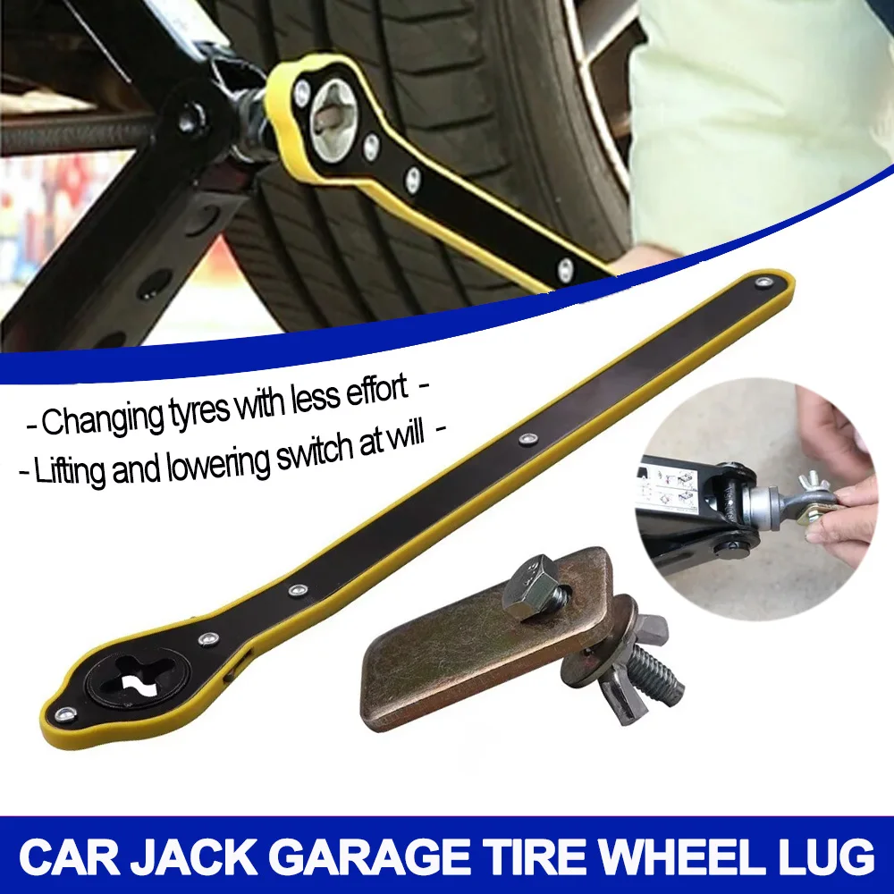 

Car Labor-saving Car Jack Garage Tire Wheel Lug Wrench Scissor Handle Labor-Saving Wrench Auto Repair Tool