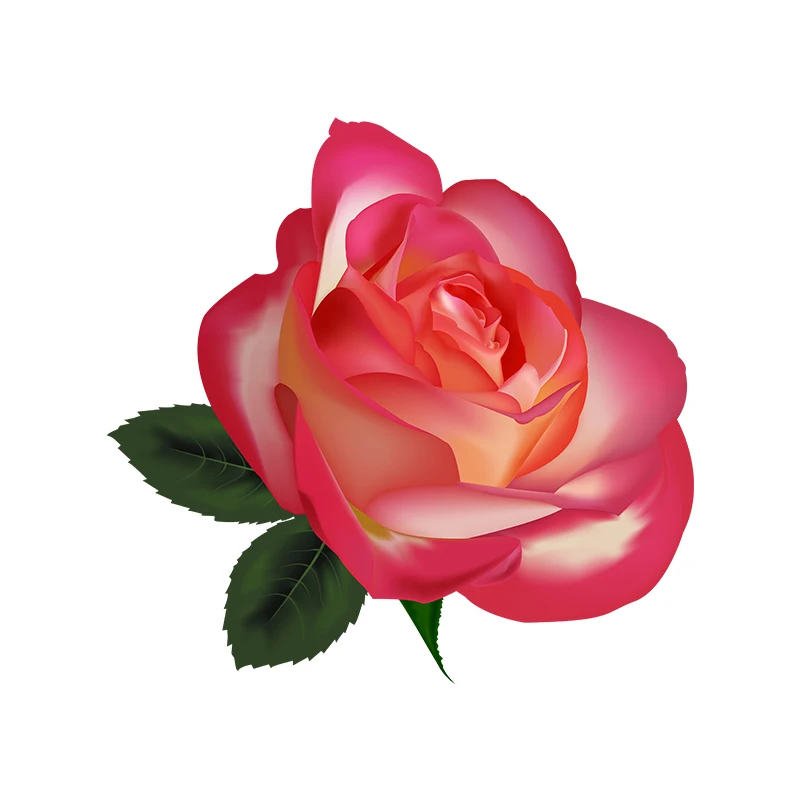 M716 Gorgeous Red Rose Wall Stickers Bathroom Toilet Decor Living Room Cabinet Refrigerator Home Decoration