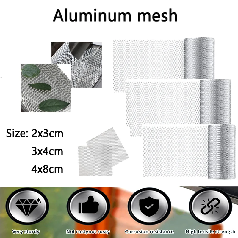 5pcs~1pcs 25x20cm Aluminium Modelling Mesh  Aluminum Mesh Sheet  Car Grill Mesh Sturdy Metal Mesh Sheets for Your DIY Projects