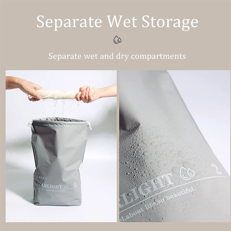 6 Buah Kubus Kemasan Perjalanan Tas Penyimpanan Tahan Air Kepar Kualitas Baik Tas Organizer Bagasi Kantong Organizer Pakaian Terlihat Jaring