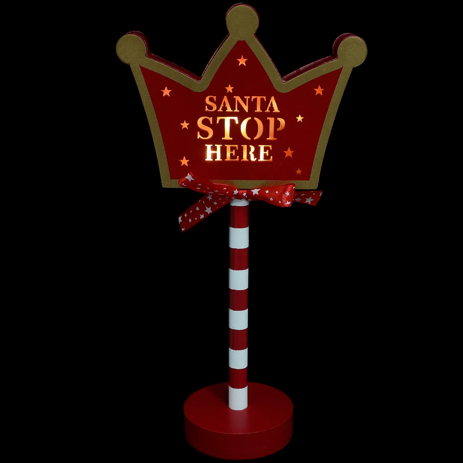 عيد الميلاد الخشب LED مصباح عيد الميلاد ضوء خشبي شكل فريد جو احتفالي إضاءة طويلة الأمد غرفة نوم غرفة المعيشة ديكور #1