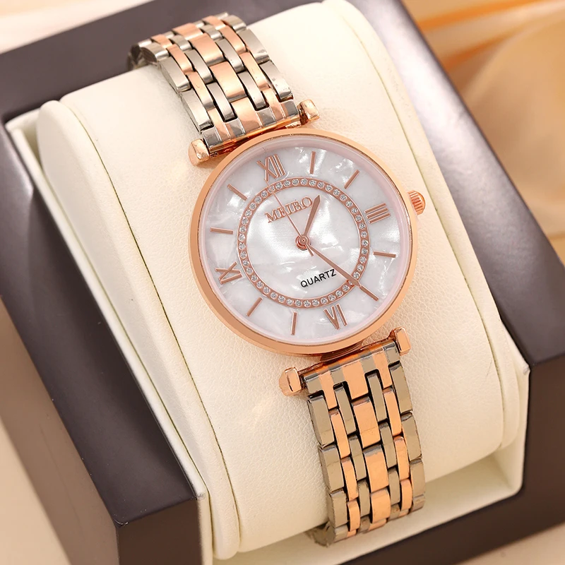 Womens Fashion Quartz Wristwatch Female Clock Stainless Steel Luxury Brand Design Ladies Wrist Watch Relogio Feminino