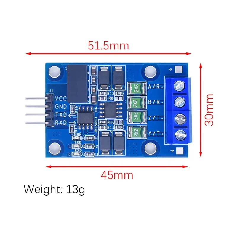 RS422 module transfers between TTL bidirectional signals Full duplex 422 turn microcontroller MAX490 TTL module