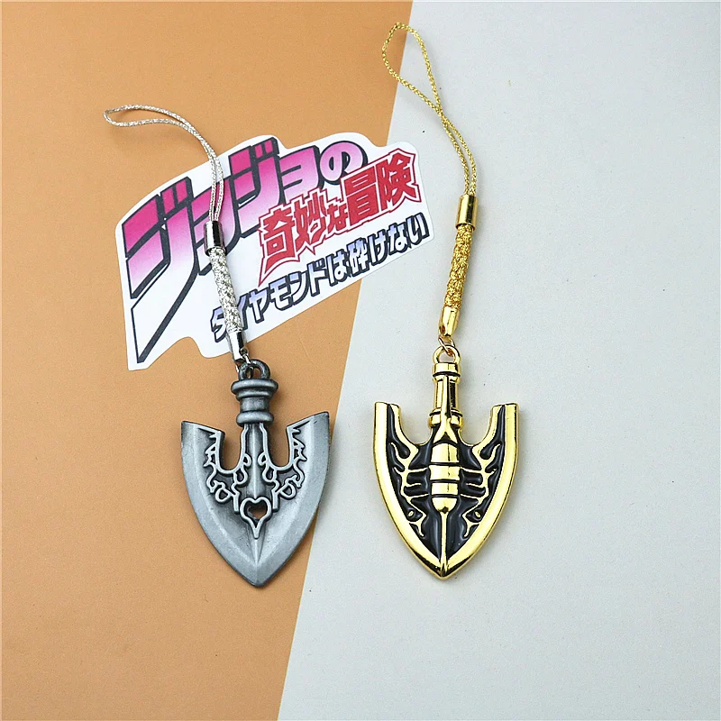 Jojo Bizarre Adventure Chain Charm Anime Character Keychain Metal Pendant Accessories For Phone Keyring Gifts Jewelry Llaveros