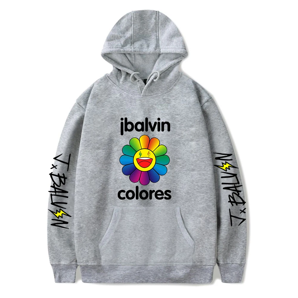 Hot Sale J BALVIN  Sweatshirt Sun Flowers Men/Women Autumn/Winter  Hooded  Unisex Oversized Fashion Casual Pullovers Clothes