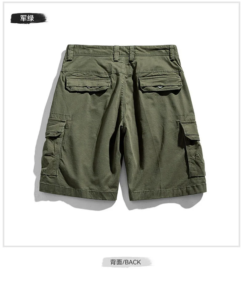 Men's Summer Work Shorts Loose Large Size Cross-Border Multi-Pocket Sports Casual Five-Point Pants Wholesale