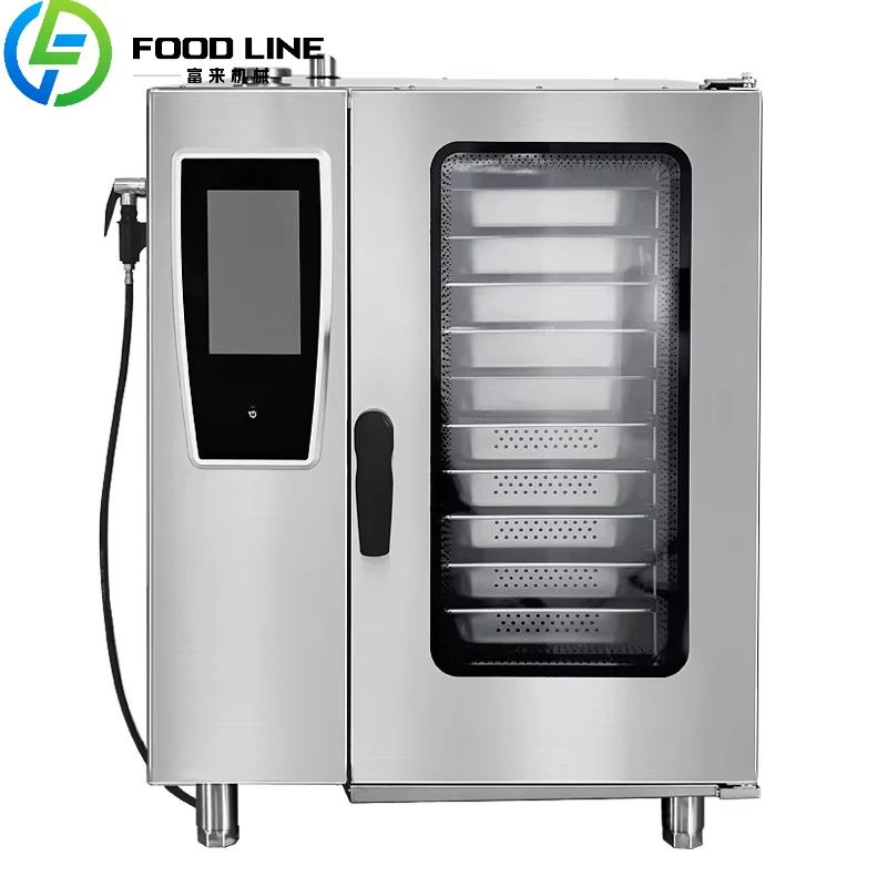 Commercial Electric 10 Layer Trays Combi Steam Oven Bakery Pizza Toaster Deck Oven for Restaurant