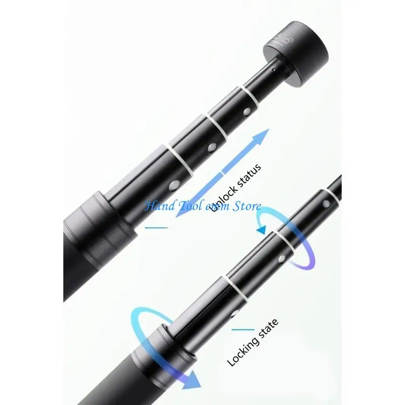 

H37F Camera Extension Rod Metal Extender with Male and Female 1/4" Thread for Tripods and Handheld Cameras