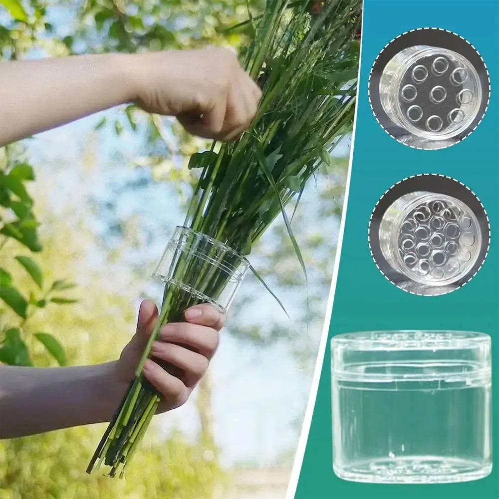 Spiral Ikebana Stem Holder Sturdy Clear Flower Arrangement Holder DIY Floral Art Accessory Table Centerpiece for Party Wedding ﻿