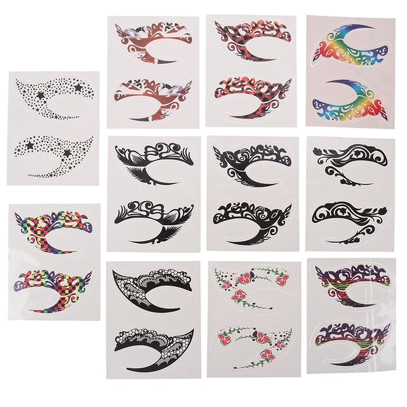Halloween Makeup Eye Temporary Tattoo Facial Face Transfer Sticker Beauty Supply