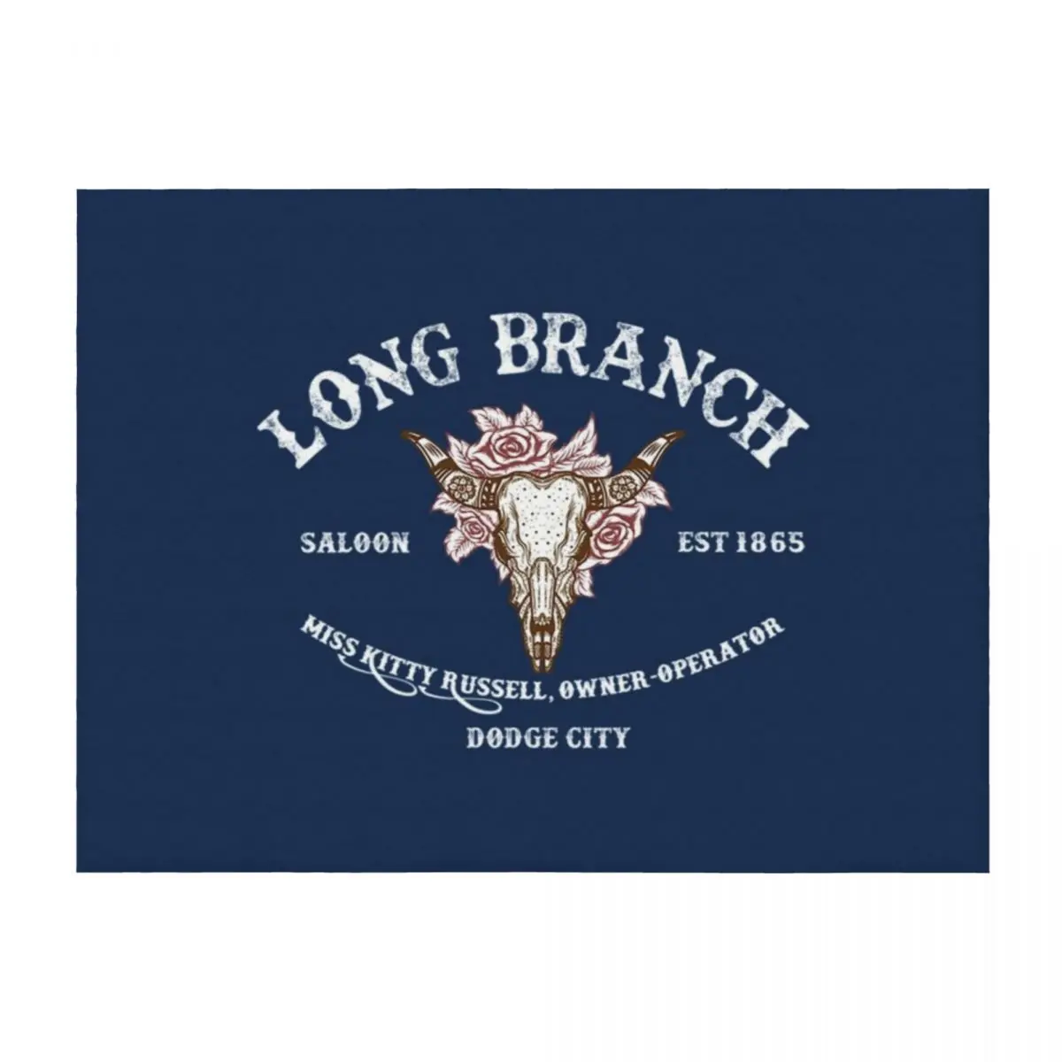 

Gunsmoke T-ShirtLong Branch Saloon Throw Blanket Furry Kid'S Flannel Comforter Blankets