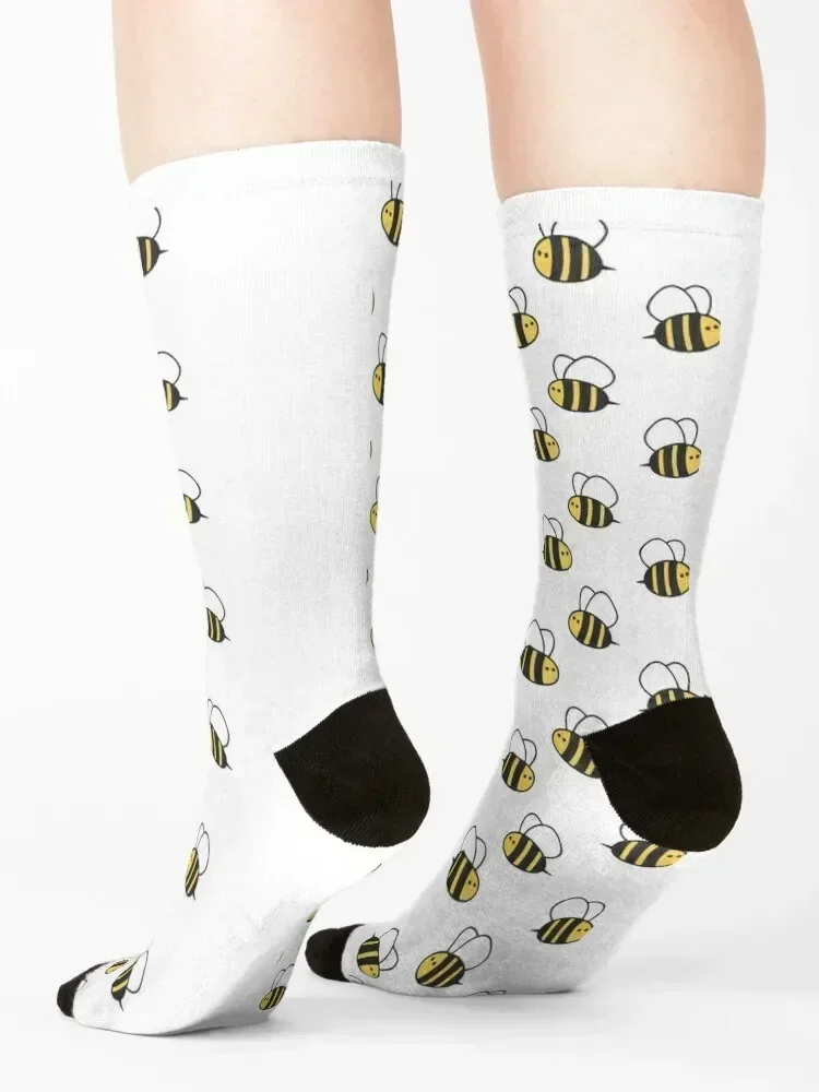 bee pattern Socks Soccer Rugby essential fashionable Luxury Woman Socks Men's