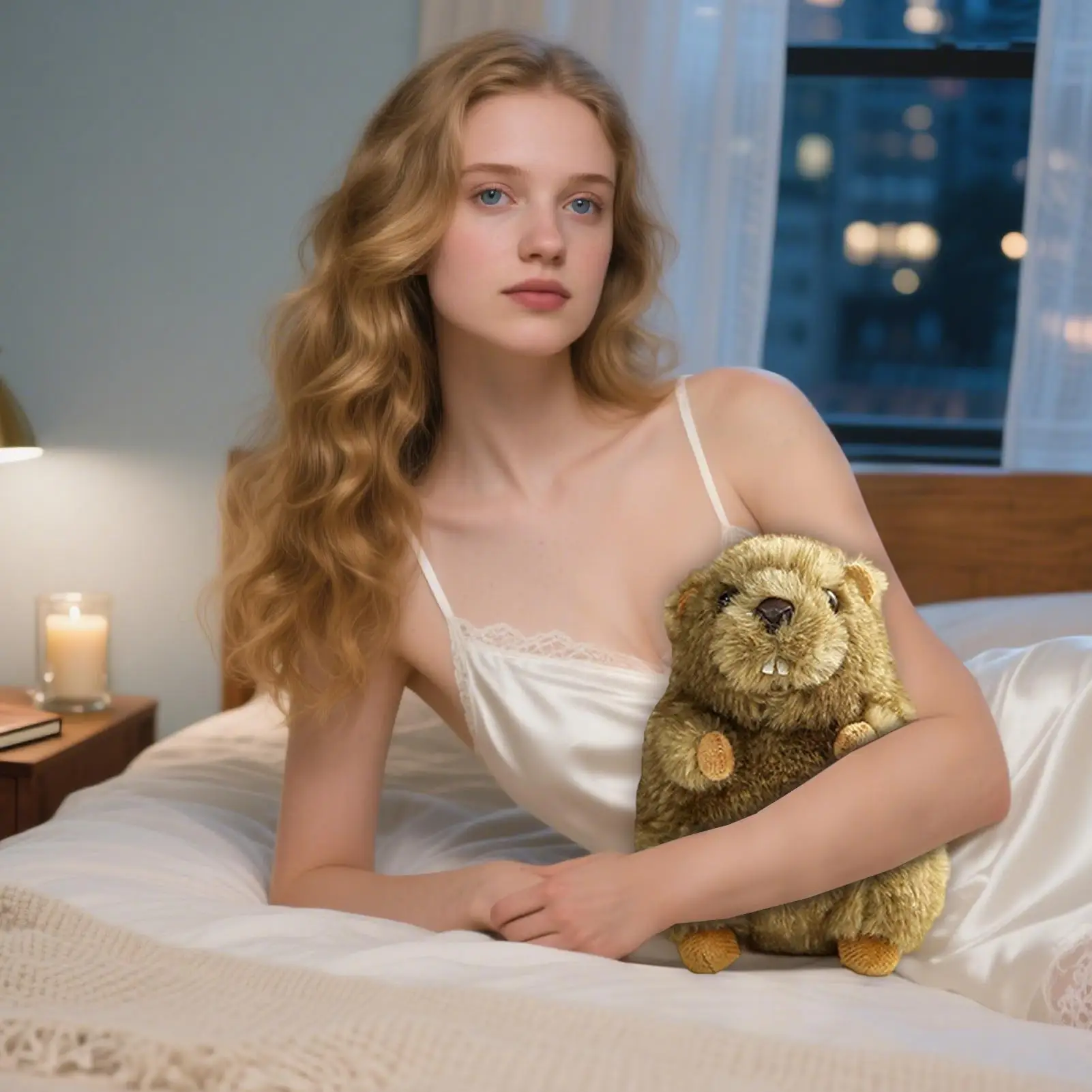 Animales de peluche para niña, bonita figura de muñeca, respetuosa con la piel para niños, niños pequeños, cumpleaños, Navidad, San Valentín