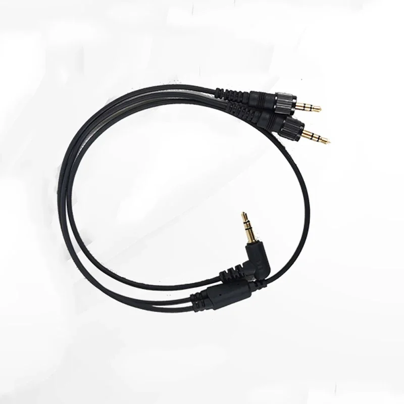 

Canfon 3.5mm 2 TRS Nut Lock Plug Stereo Cable Compatible for Sony URXP03D/D11/V1/D21 Wireless Mic Connect Camera for Recording