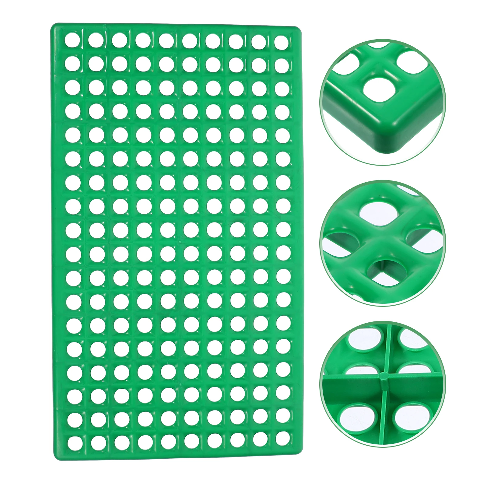 

Rabbit Cage Mat Plastic Floor Net Circular Hole Design Easy Clean Pet Cage Drain Pad Odor Reduction Pet Feet Mat