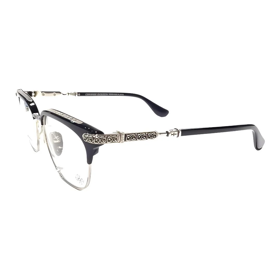 Chrome Hearts Browline Eyeglass Frames Unisex VERTICAL SMILE II-B/SS