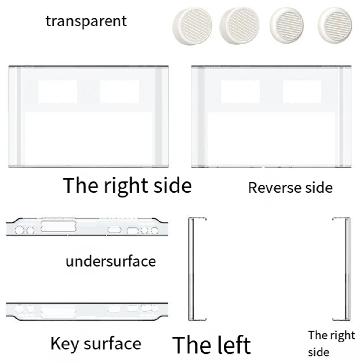 AT-Protective Case for Lenovo Legion GO Game Console Shell Sleeve with Rocker Cap Game Console Accessories