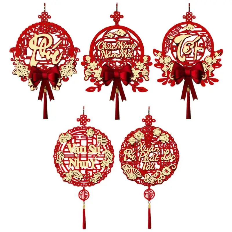 Chinees Nieuwjaar Decoraties 2024 Vietnam Nieuwjaar Hangend Ornament Lente Festival Deur Muur Decor Nieuwjaar Kwastje Hanger nieuw