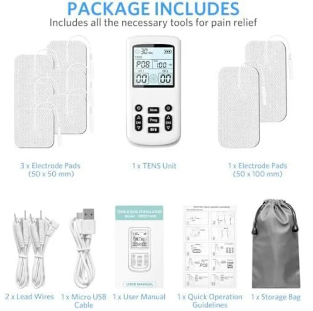 Portable Multifunctional Pulse Massager Sticking Design Whole Body Relax Electric Massage Equipment For Home Use