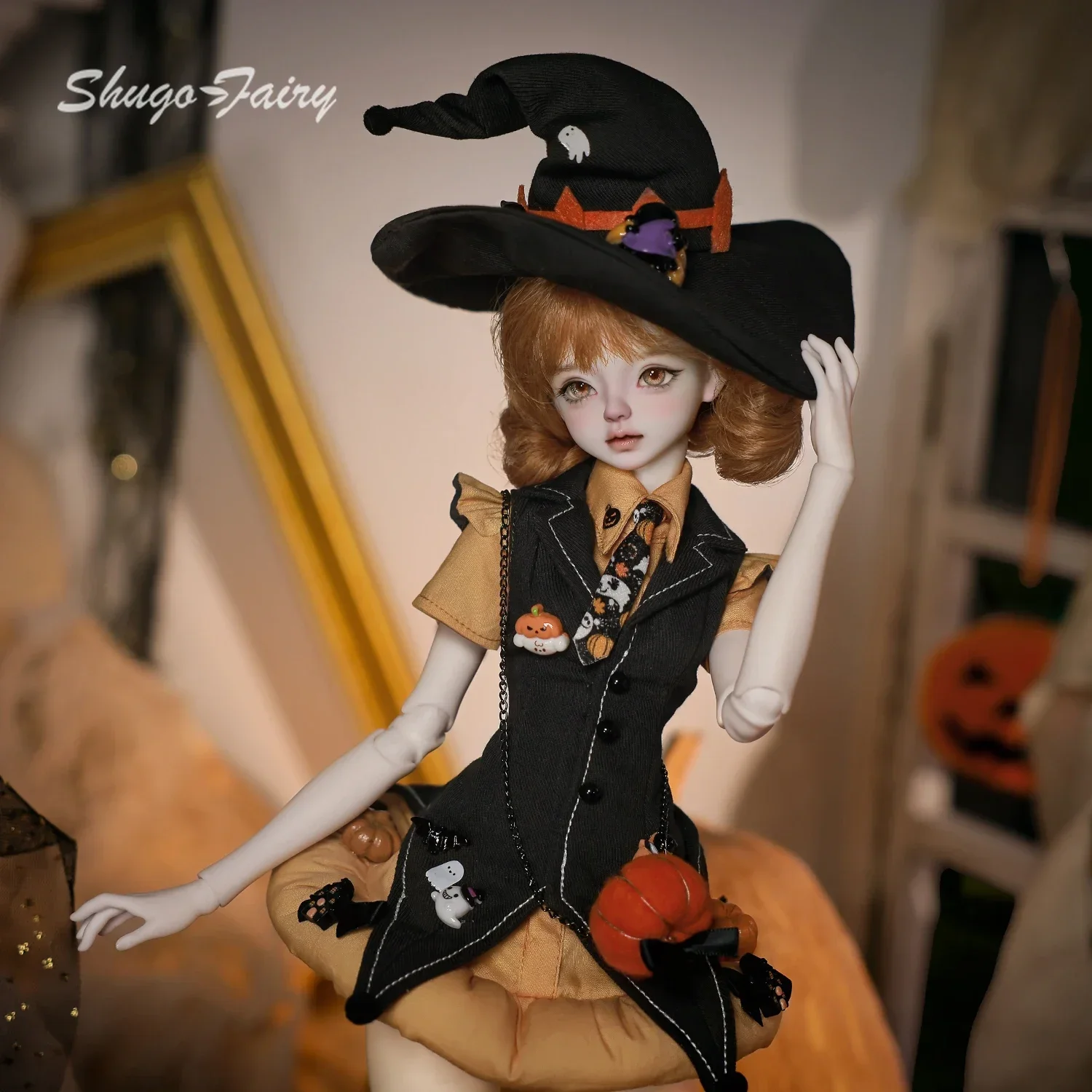 ShugaFairy Lynn 1/4 Bjd Doll Bariy Halloween Pumpkin Costume Dressup Lolita High Quality Ball Jointed Dolls