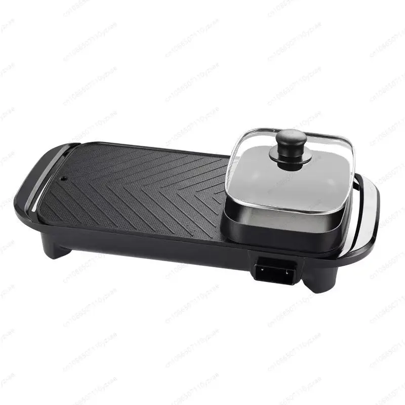 2In1 Hot Sale High Quality Household Family Party Indoor Electric Hot Pot with Grill