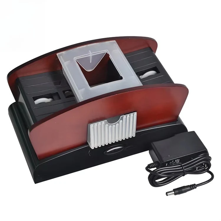 new-entertainment-tool-advanced-casino-1-2-deck-deluxe-wooden-automatic-poker-card-shuffler-automatic-machine