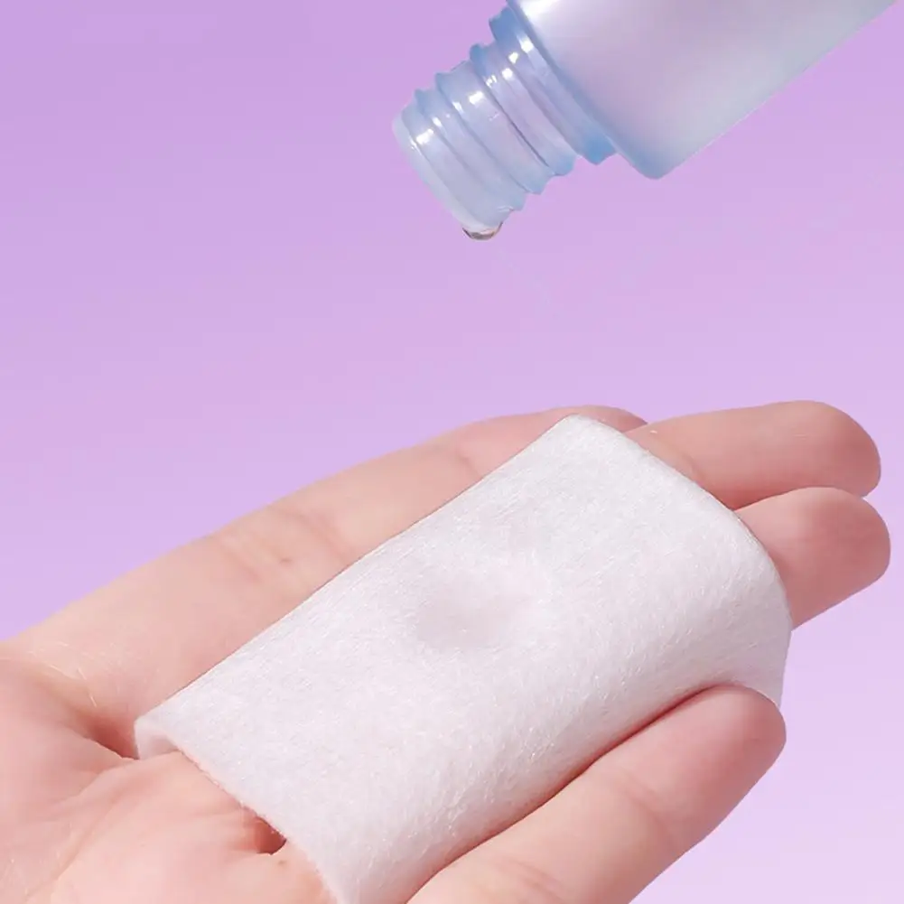 保湿フェイシャルコットンパッド 伸縮性 軽量 通気性 オープンホールデザイン 3 in 1 多機能メイク落とし