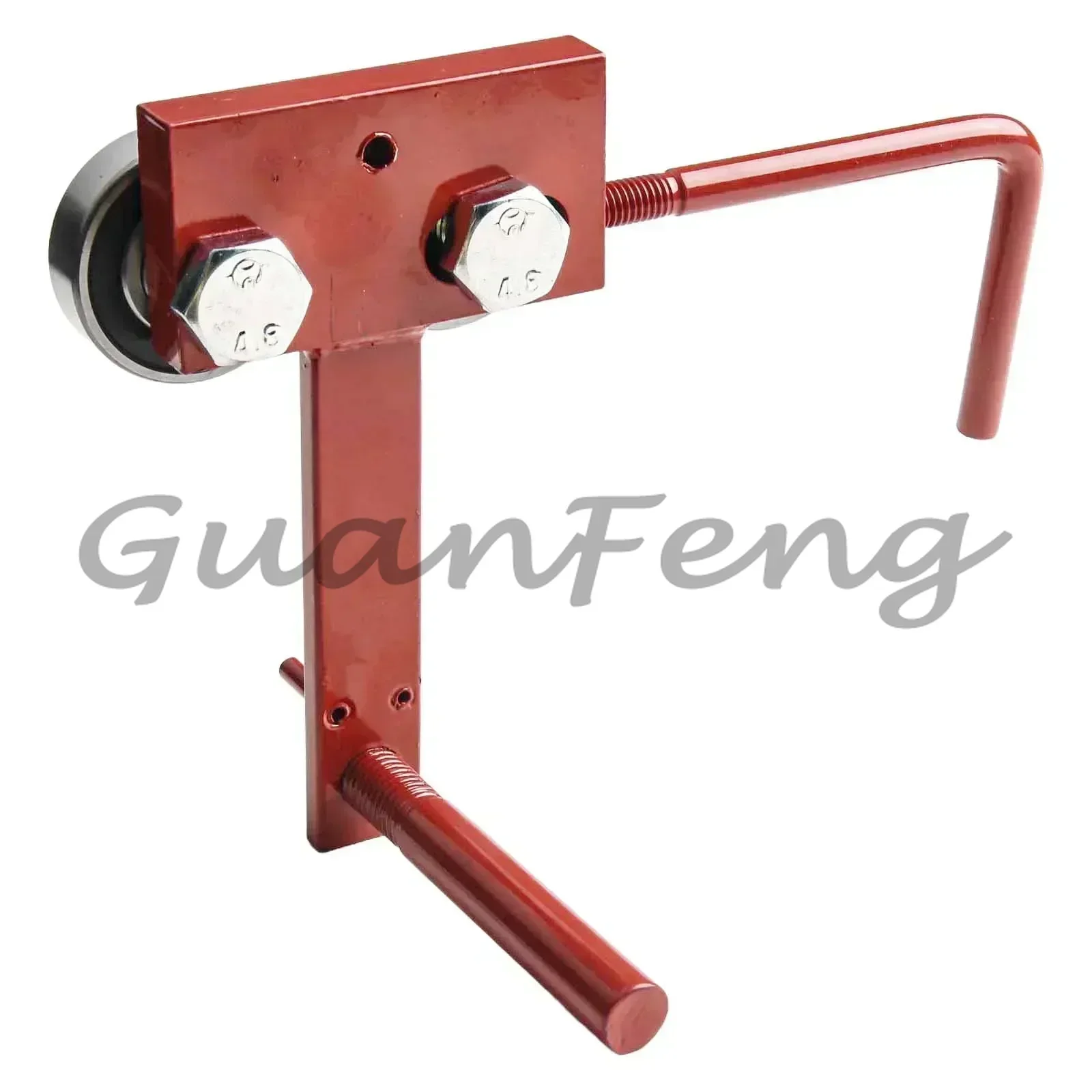 Adjustable Chainsaw Guide Bar Repair Tool Metal Rail Fastener with Calibration Rod Fits Multiple Gauge Guide Bars