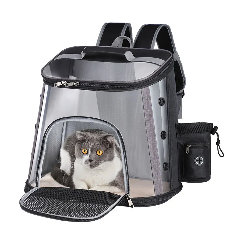 Rolling Pet Trolley Backpack Cat Puppy Kitty Dog Breathable Travel Carrier Pet Cages with Wheels