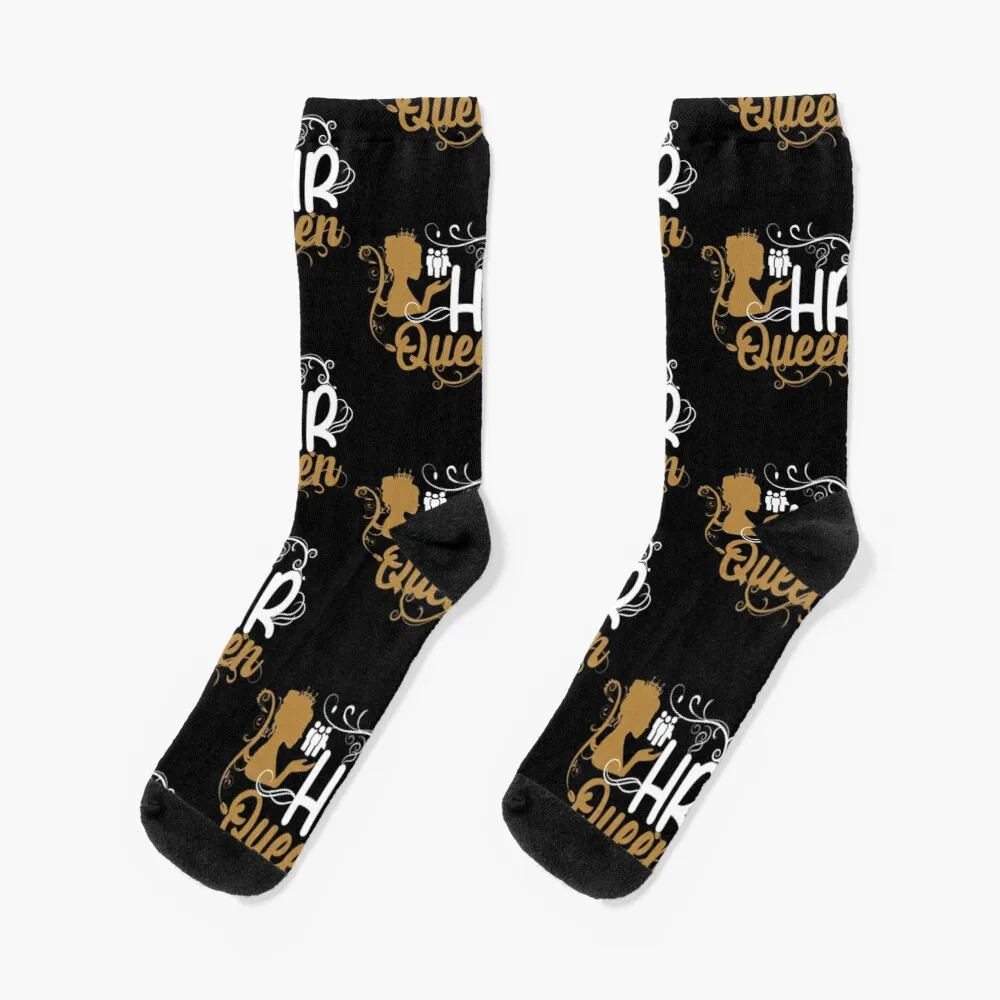 

Human Resources HR Queen WomenSocks Funny Socks Woman Cool Socks Men'S Soccer Sock