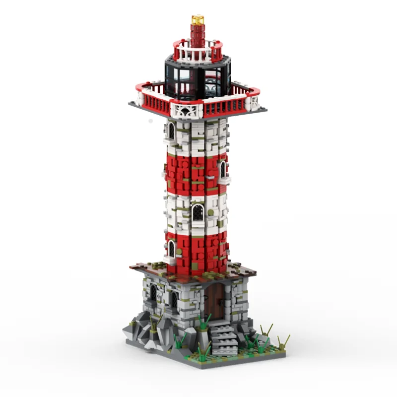 1632 Pieces Model Building Blocks Set – Coastal Lighthouse – Seaside Tower with Detailed Architecture