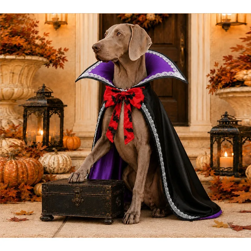 Halloween Lace Cape Pet Costume 5