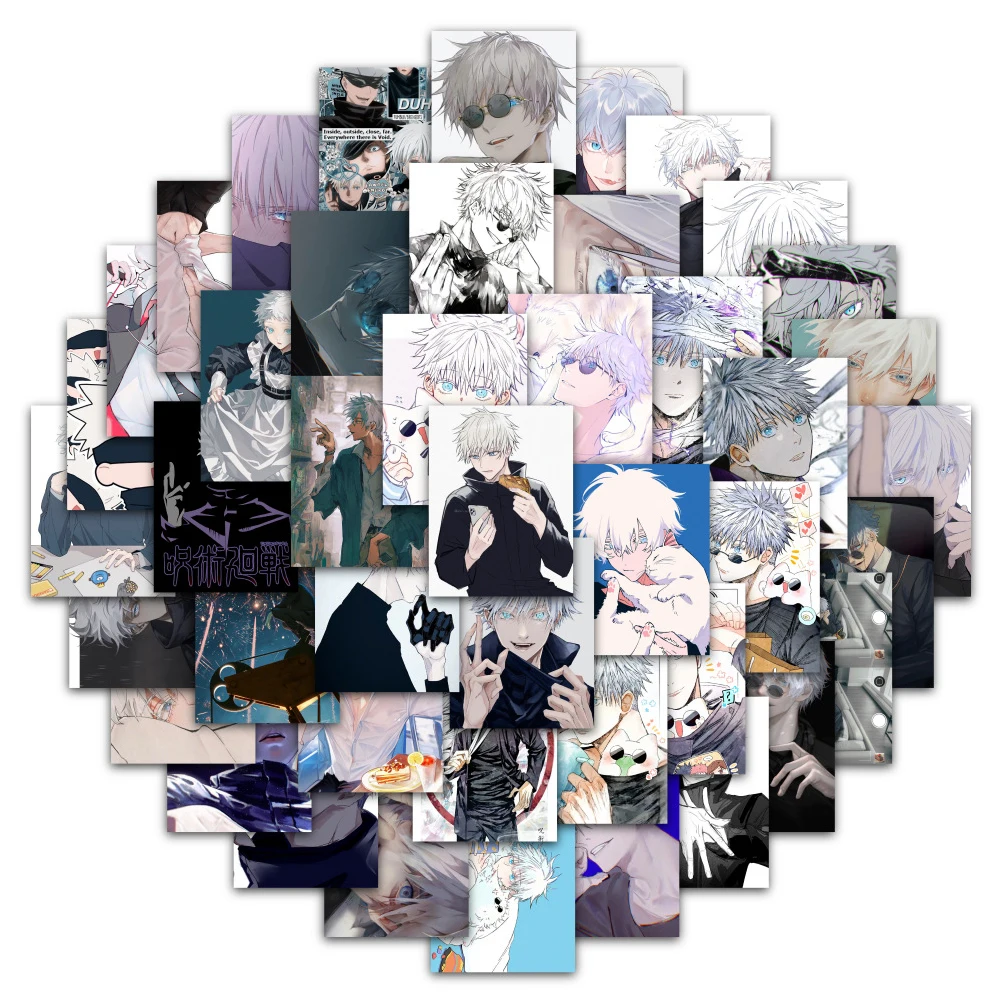 

10/30/60pcs Anime Jujutsu Kaisen Stickers Cool Satoru Gojo Cartoon Decals Stationery Phone Case Laptop Waterproof Sticker Decor