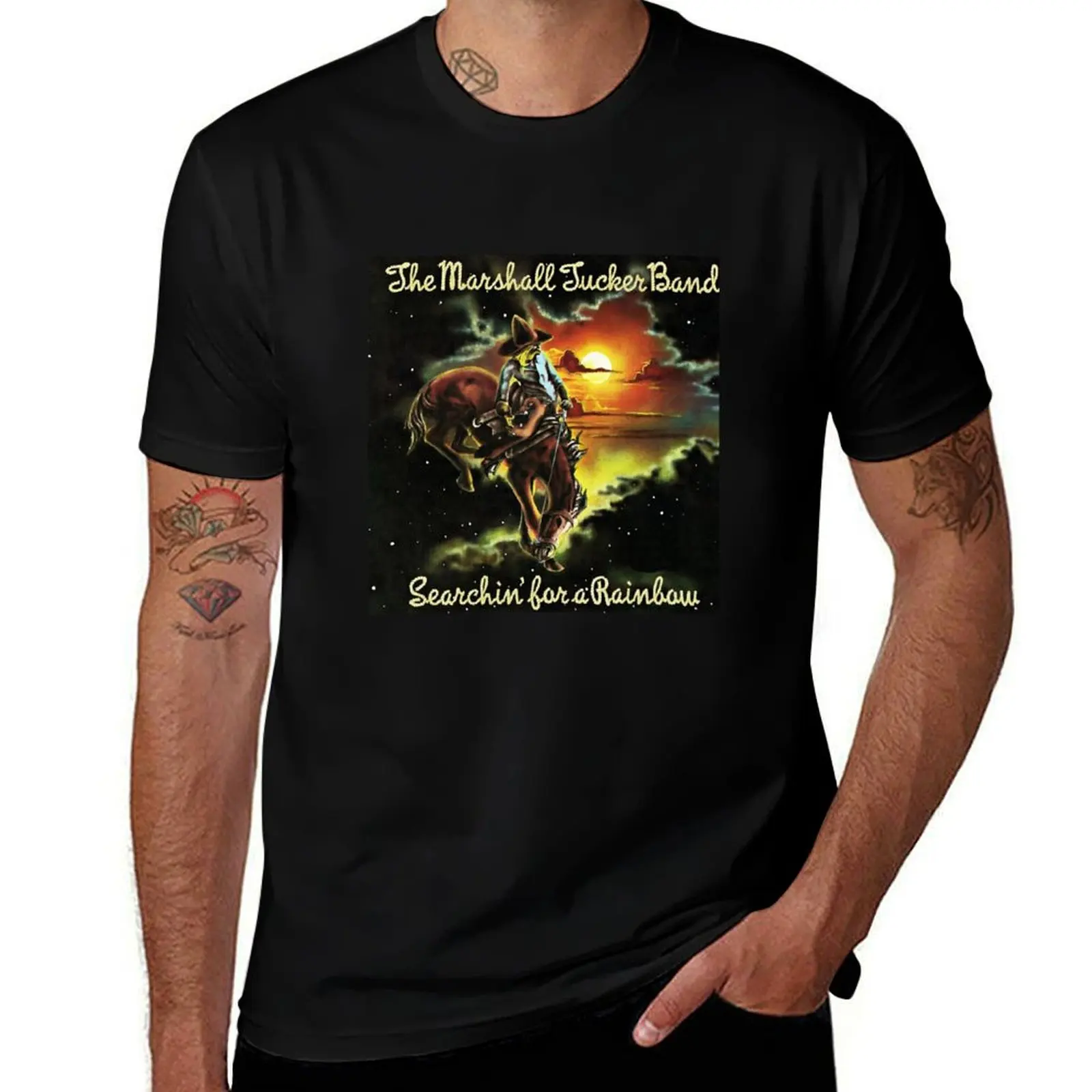 The marshall tucker band the rainbow T-Shirt cotton man t-shirts vintage clothes shirts graphic tee men clothing