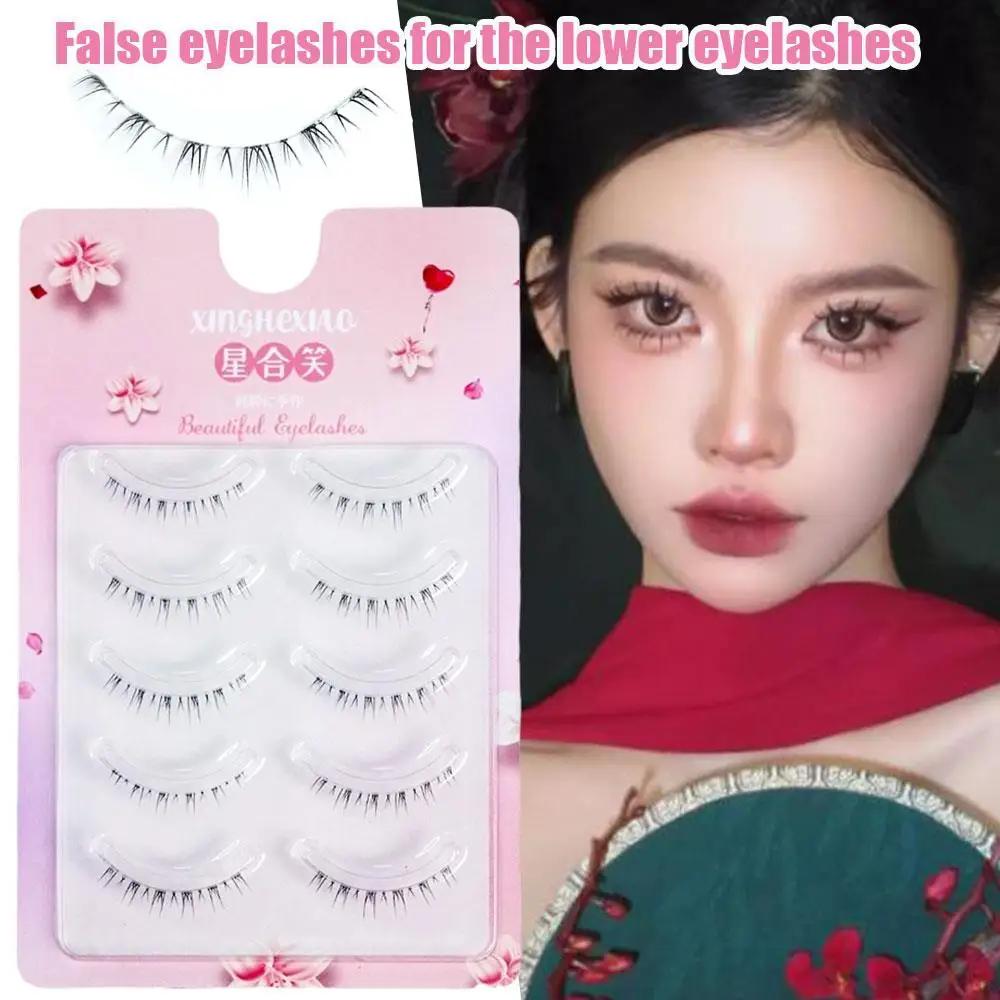 

Natural Under Eyelash Daily Makeup Lash Sweet Lower Eyelashes Lash Extension Cross Long Lash Cluster Beautiful Fake Eyelashes