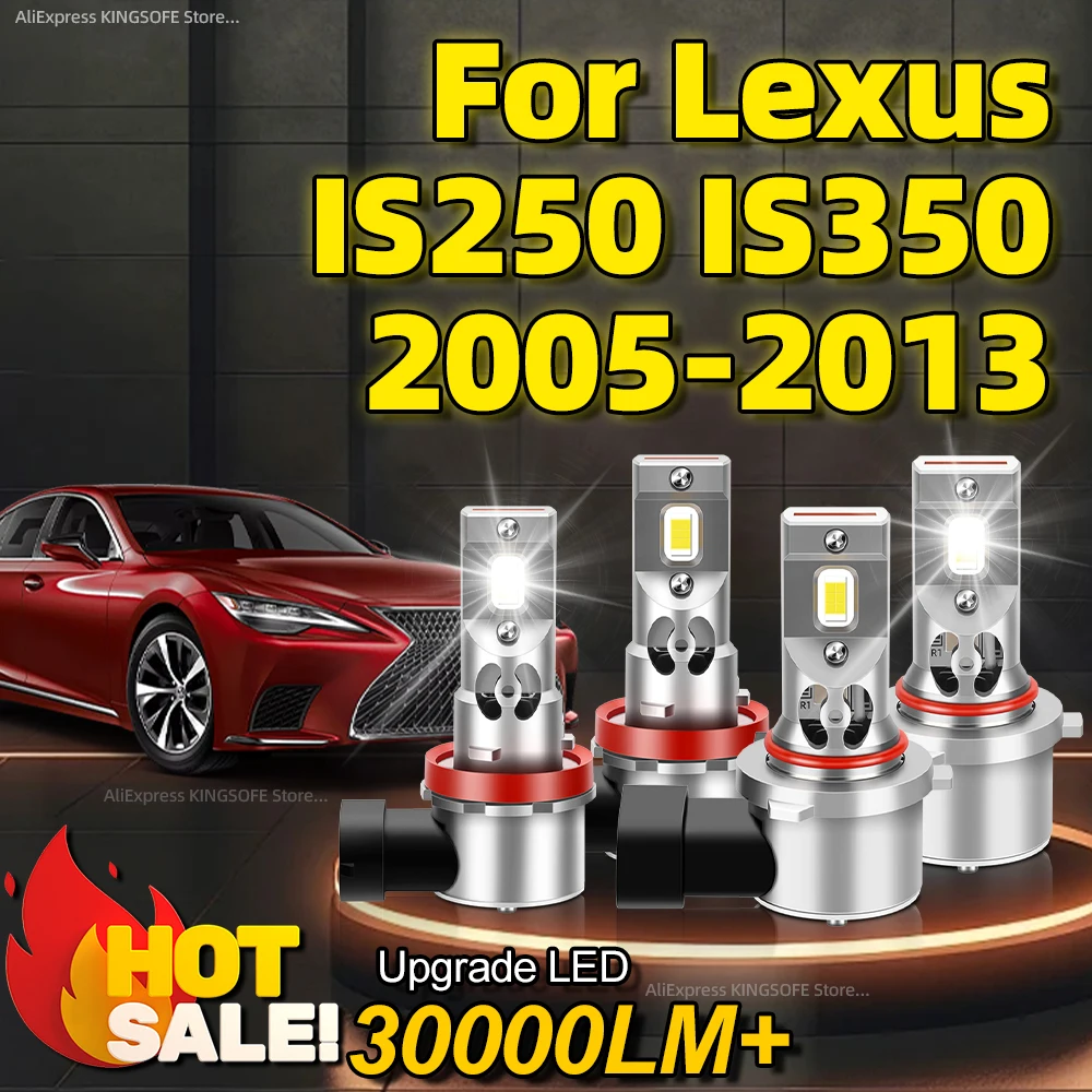 

2/4Pcs LED 200W Headlight Bulbs H11 HB3 Canbus Lamp 6000K with Fan For Lexus IS250 IS350 2005 2006 2007 2008 2009 2010 2011 2013