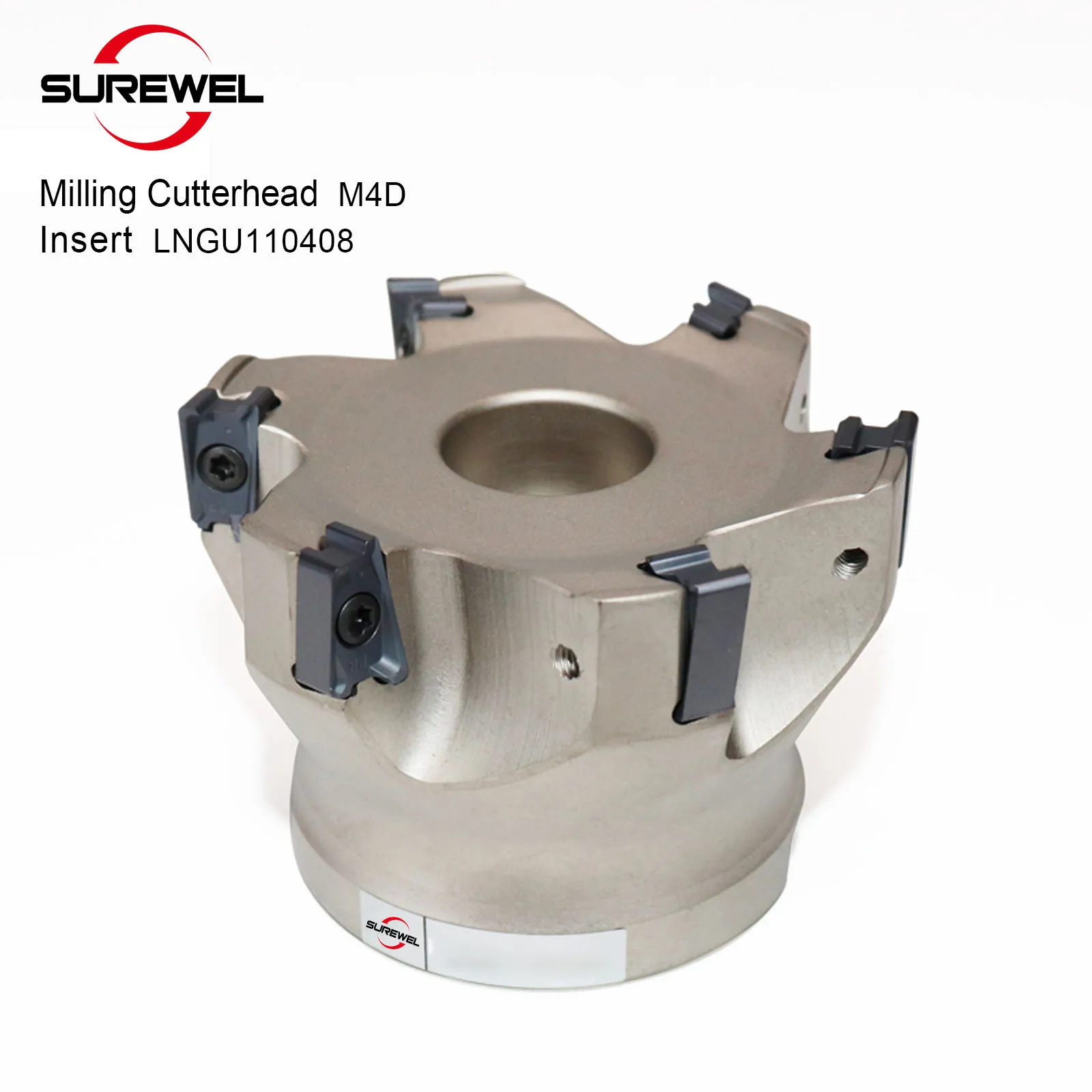 SUREWEL M4D Milling Cutterhead CNC tool Hi Feed Milling Cutter Hexagonal Heavy Cutting For LNGU110408/LNGU15T608 Inserts